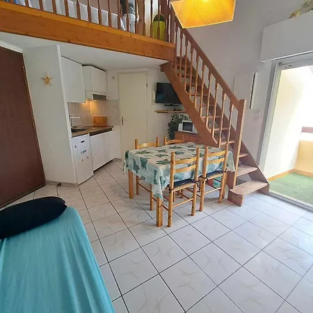Acces Direct Plage! T2 Mezzanine Avec Terrasse Et Parking Prive - Fr-1-326-833 דירה מרסיאן